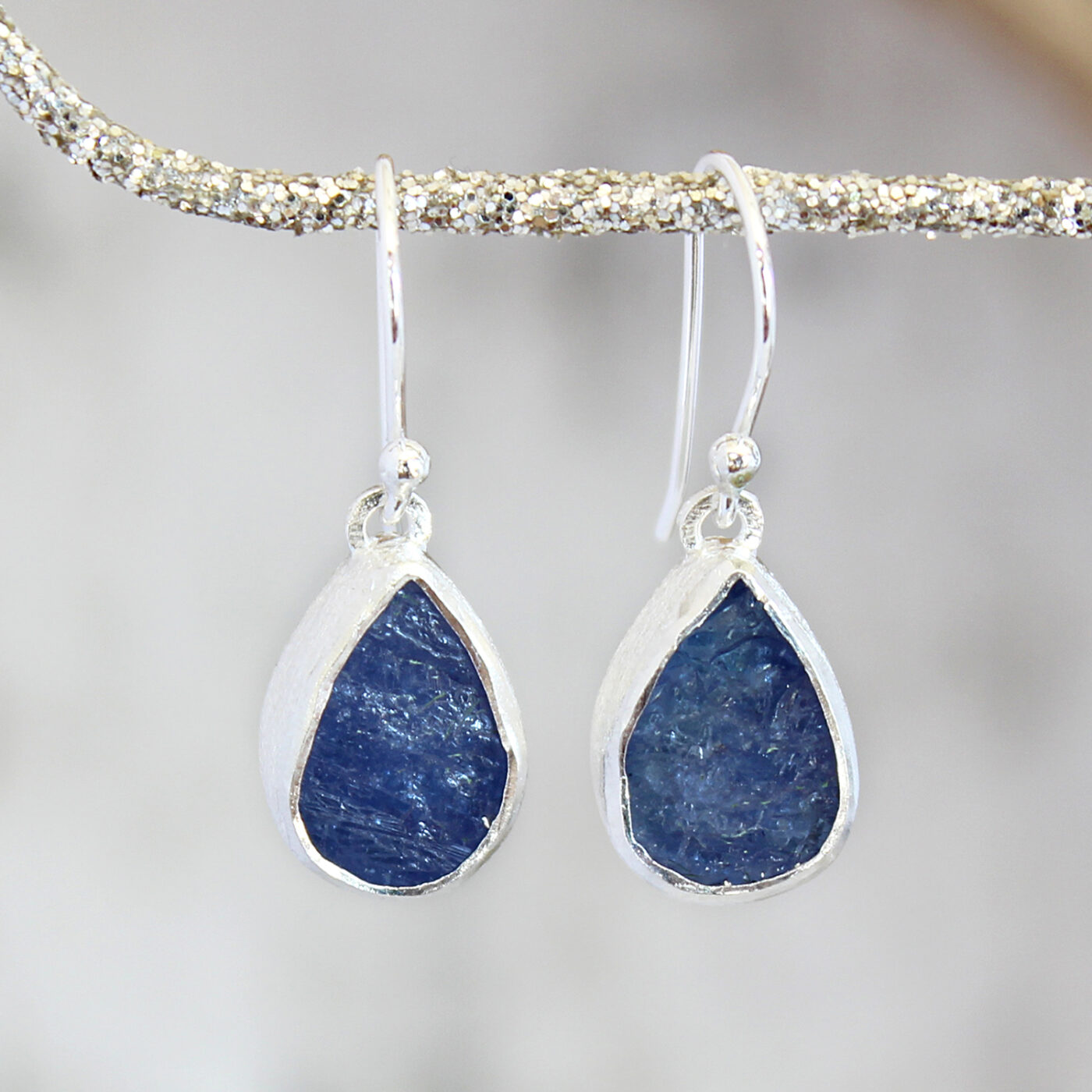 Tanzanite Gemstone Ladies Sterling Silver Earrings