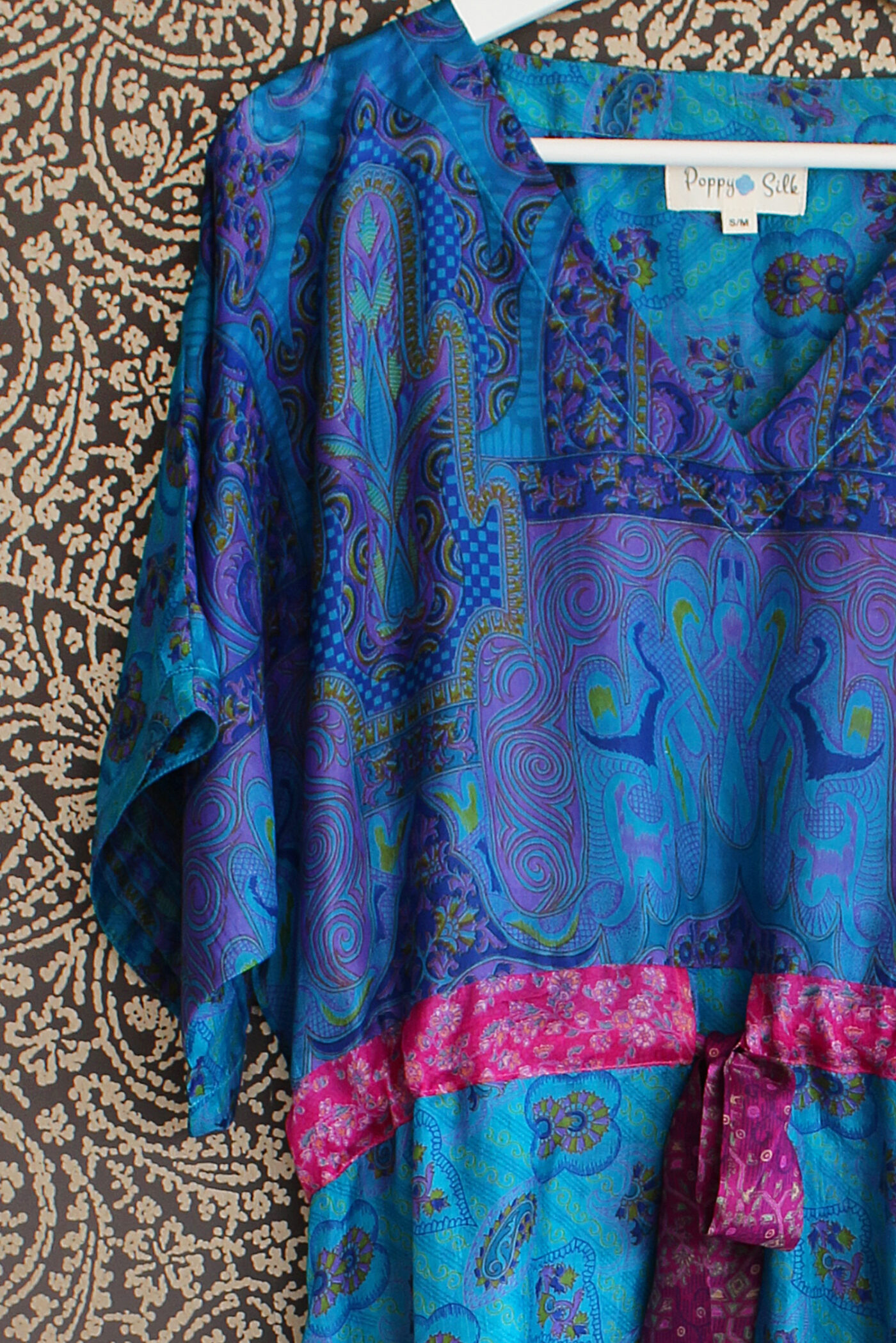 Jacinda Recycled Silk Sari Print Dress J6