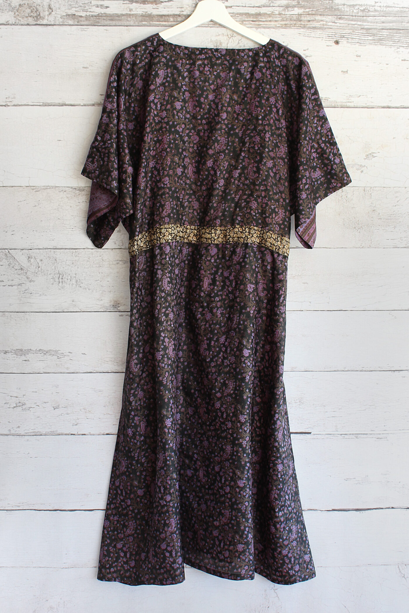 Jacinda Recycled Silk Sari Print Dress J31