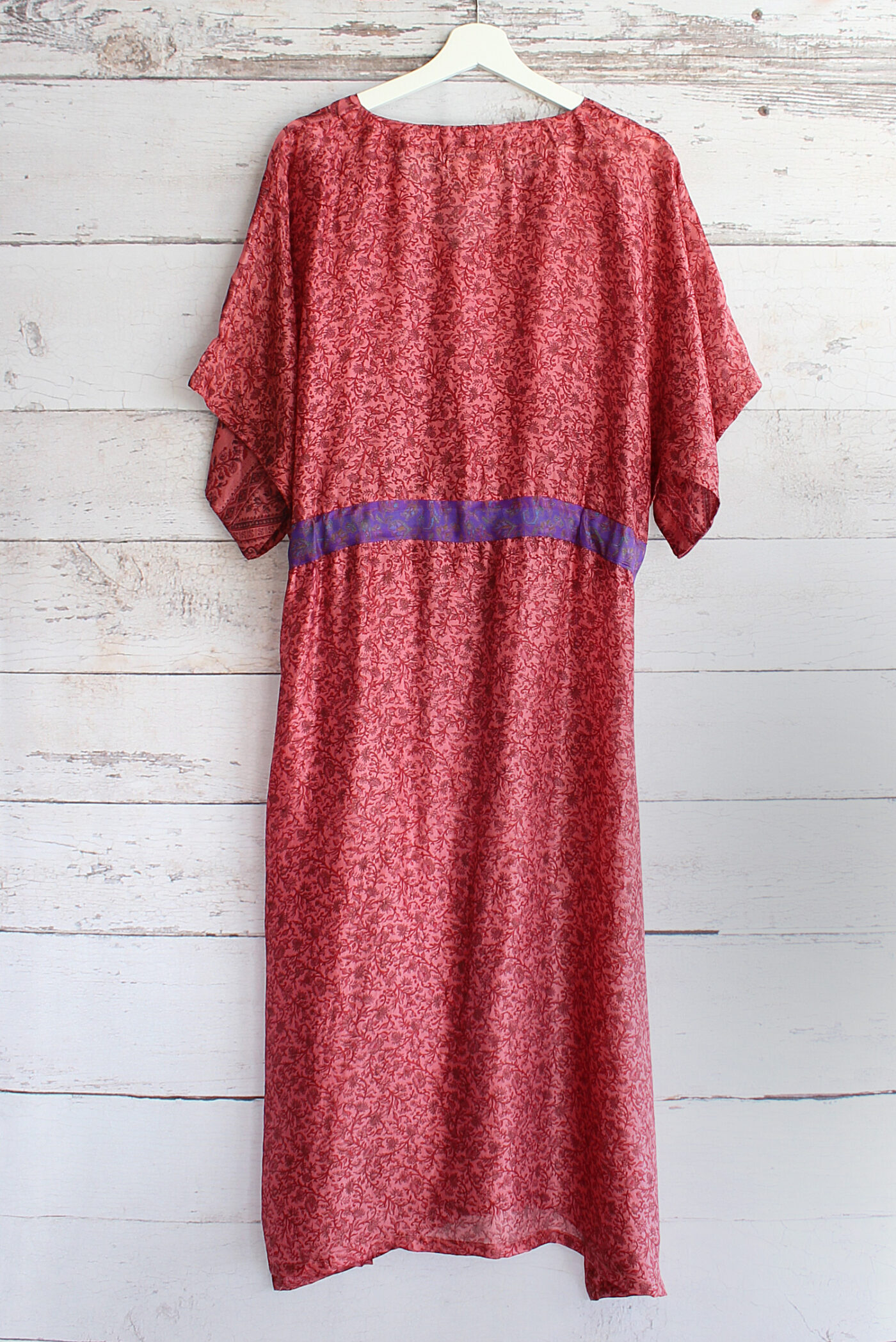 Jacinda Recycled Silk Sari Print Dress J38